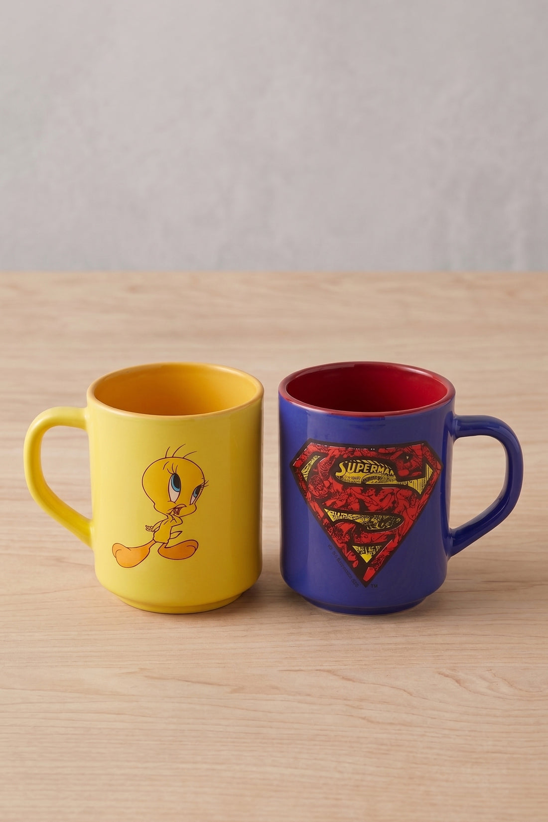 Tweety & Superman Baskılı 2'li Kupa Seti 250 cc