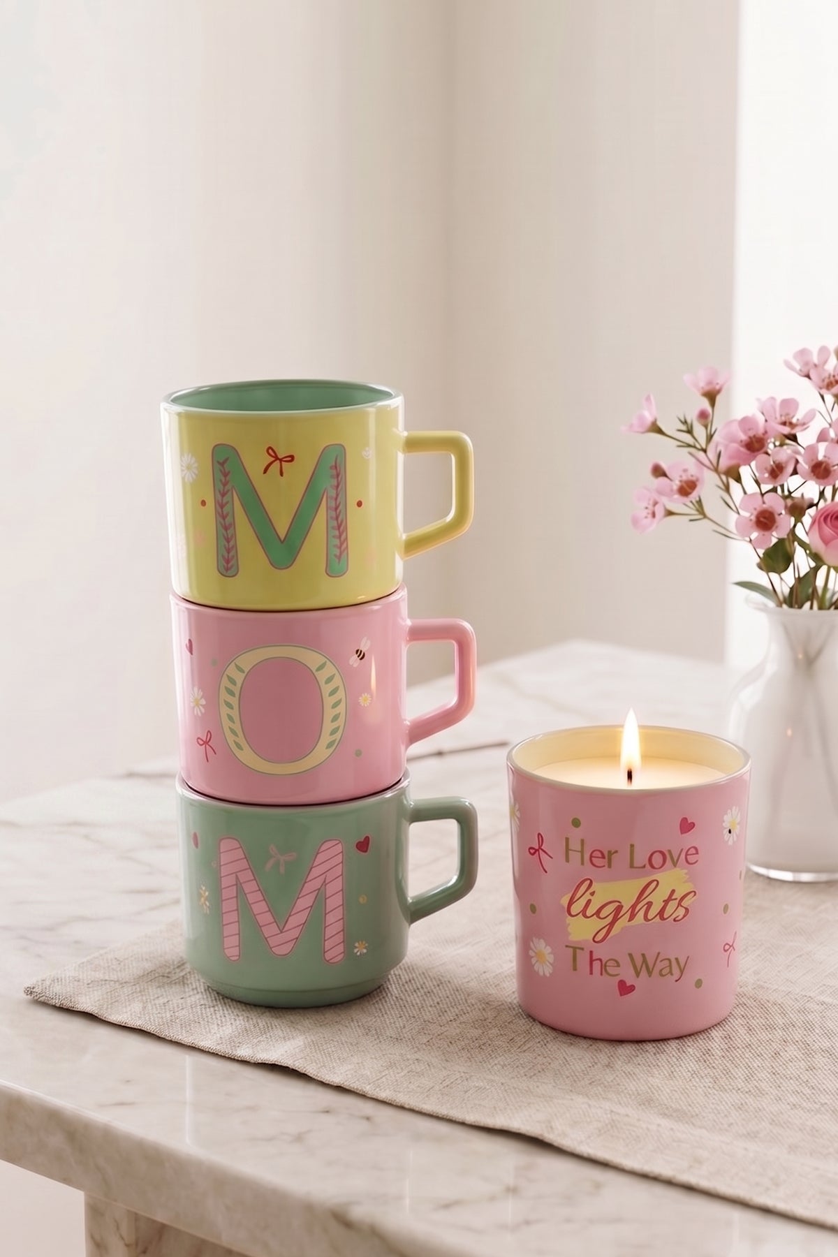 Mom With Love Stackable 4'lü Hediye Seti 180 cc / 110 gr