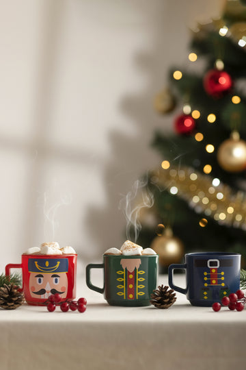 Nutcracker 3'lü Stackable Kupa Seti 180 cc