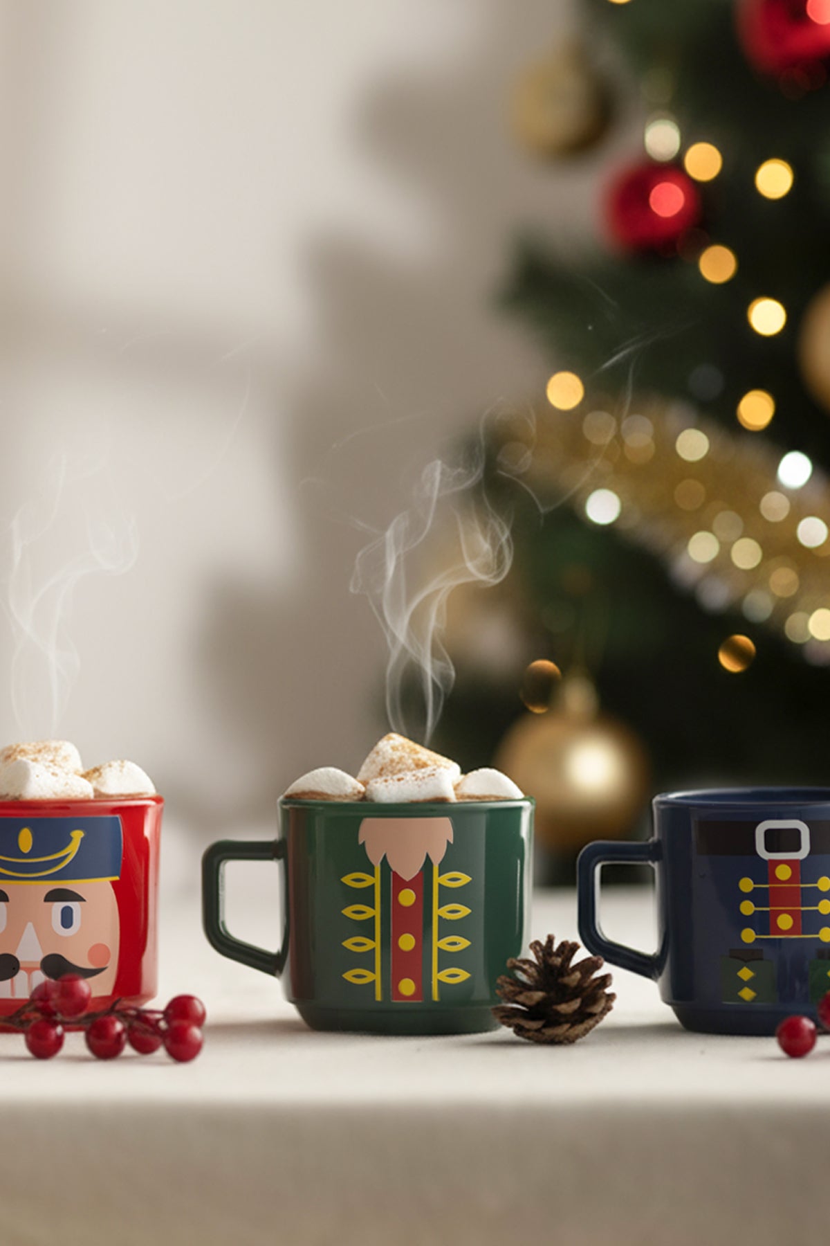 Nutcracker 3'lü Stackable Kupa Seti 180 cc