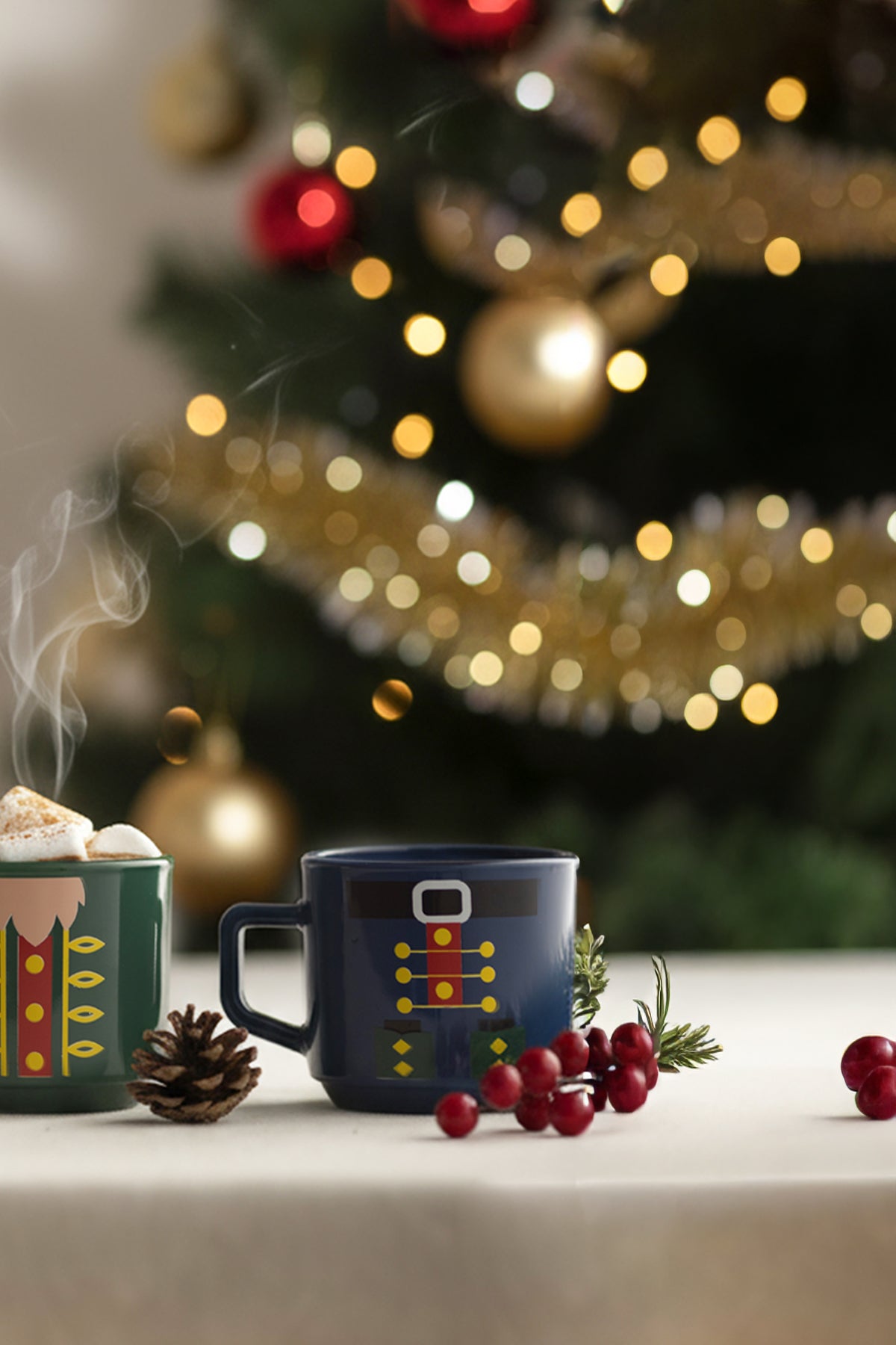 Nutcracker 3'lü Stackable Kupa Seti 180 cc