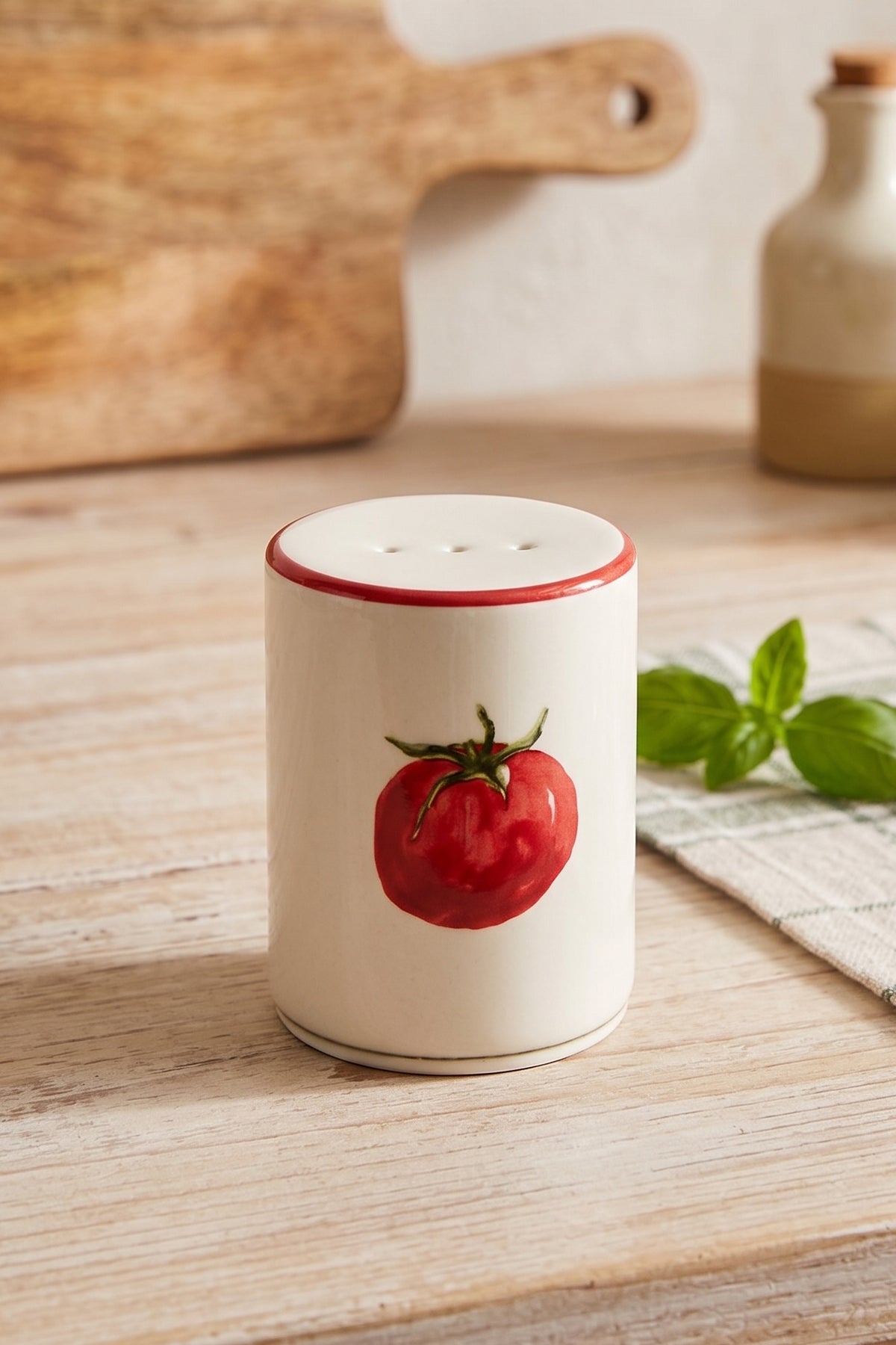 Rakle x Bengi Kurtcebe Pomodoro Stoneware 2'li Tuzluk-Biberlik Seti 6 cm