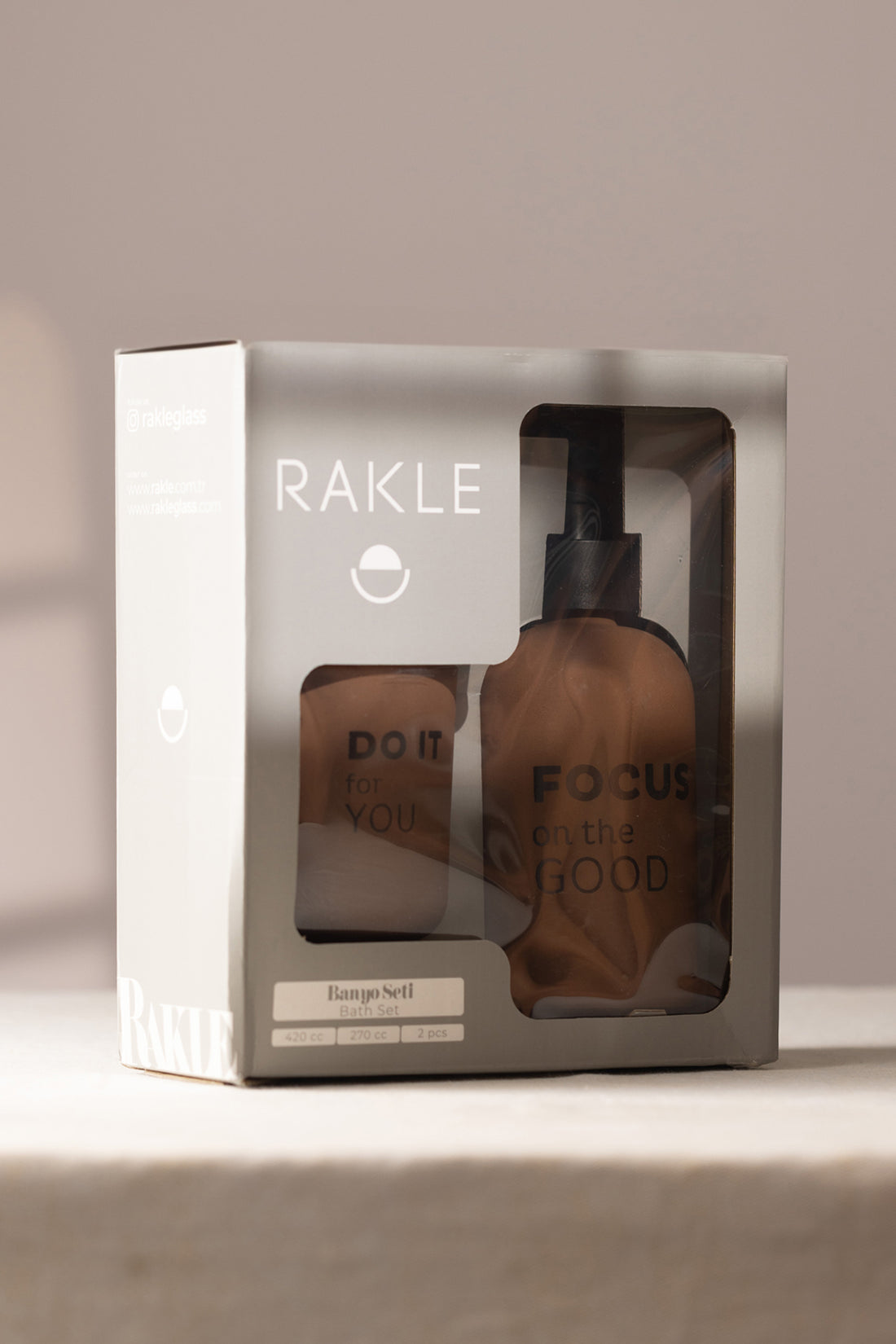 Serenity Sıvı Sabunluk ve Diş Fırçalık Seti Kiremit