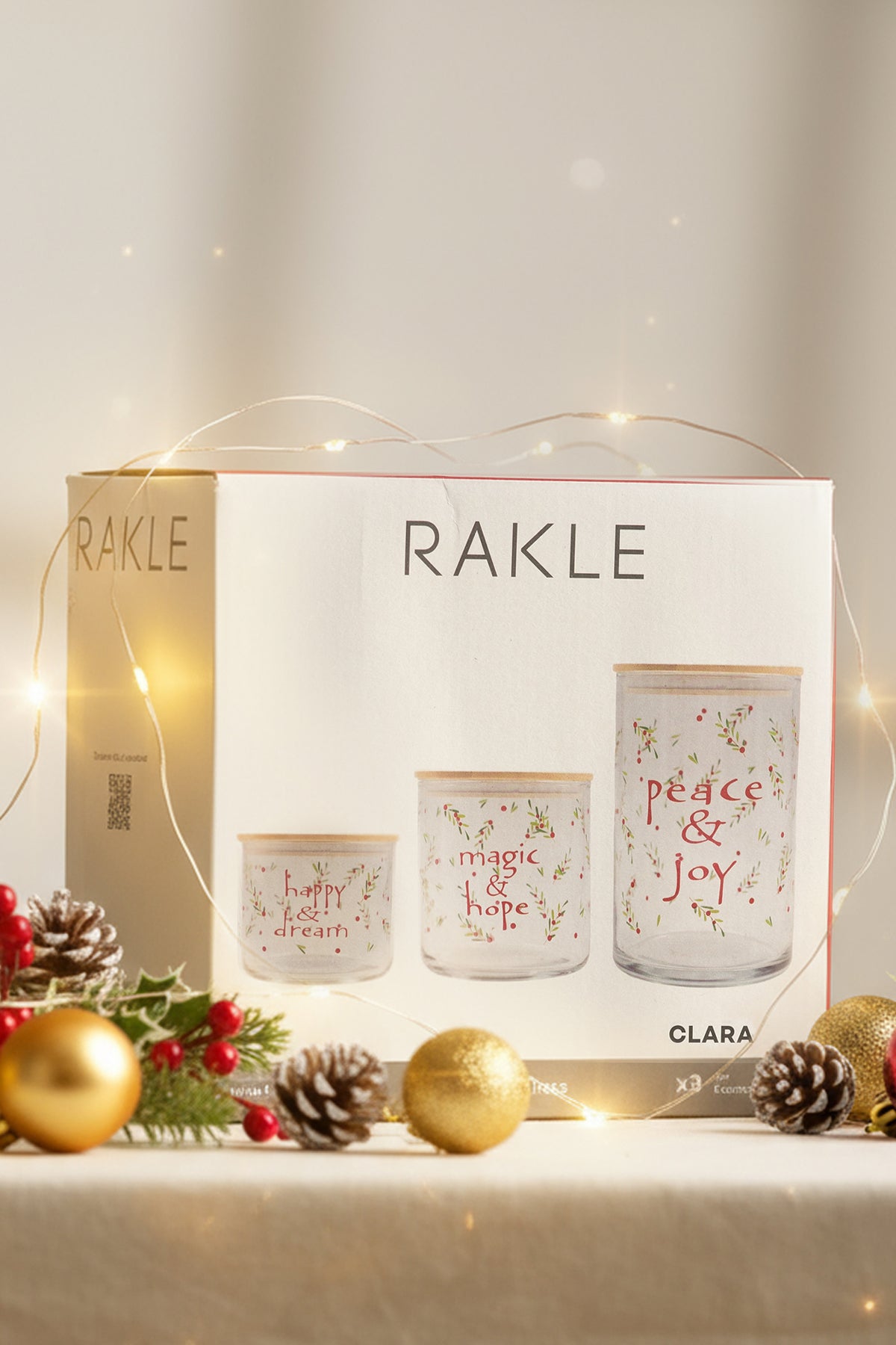 Clara 3'lü Kavanoz Seti 1050 cc/ 600 cc/ 535 cc