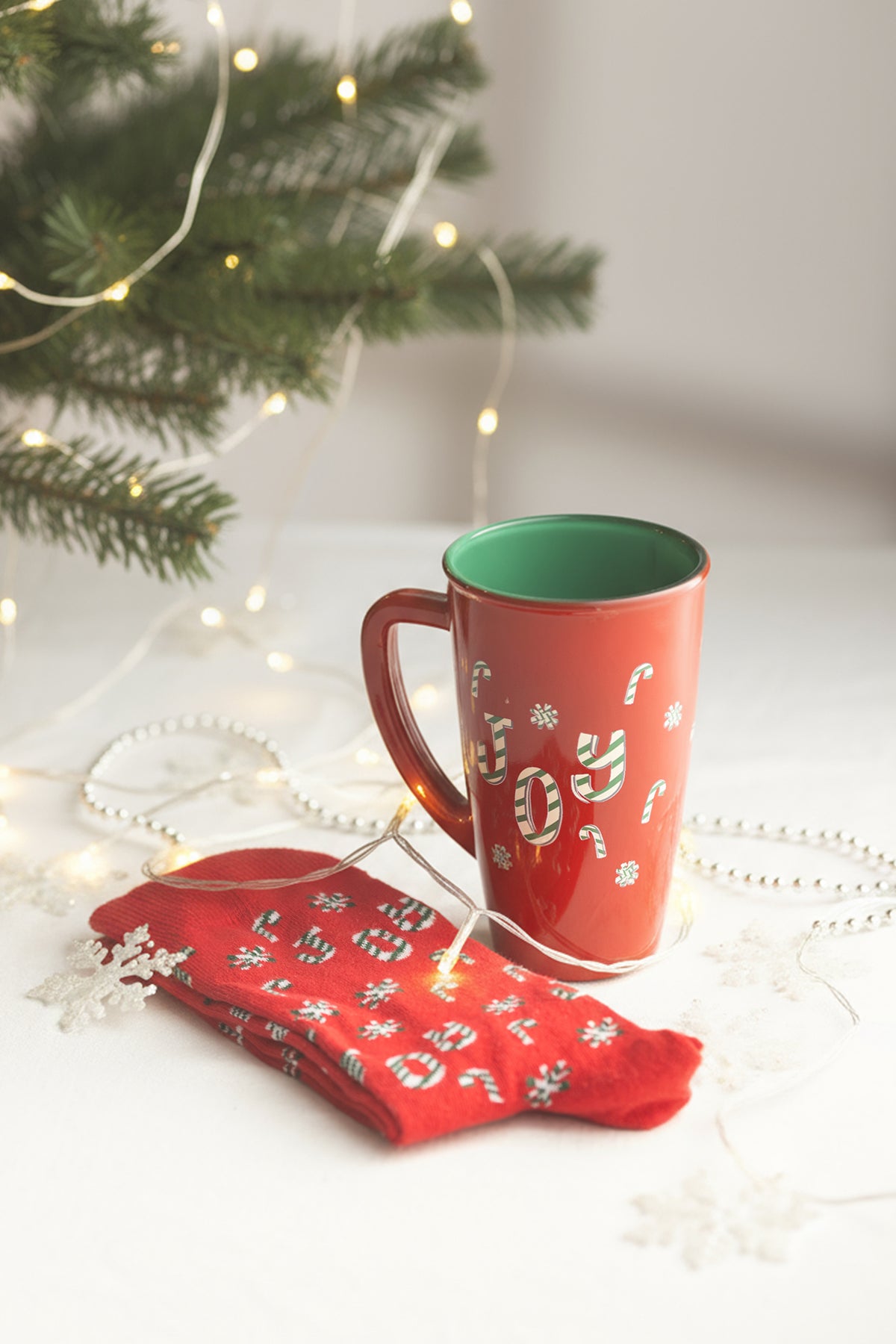 Christmas Joy Çoraplı Hediye Seti Kırmızı 400 cc