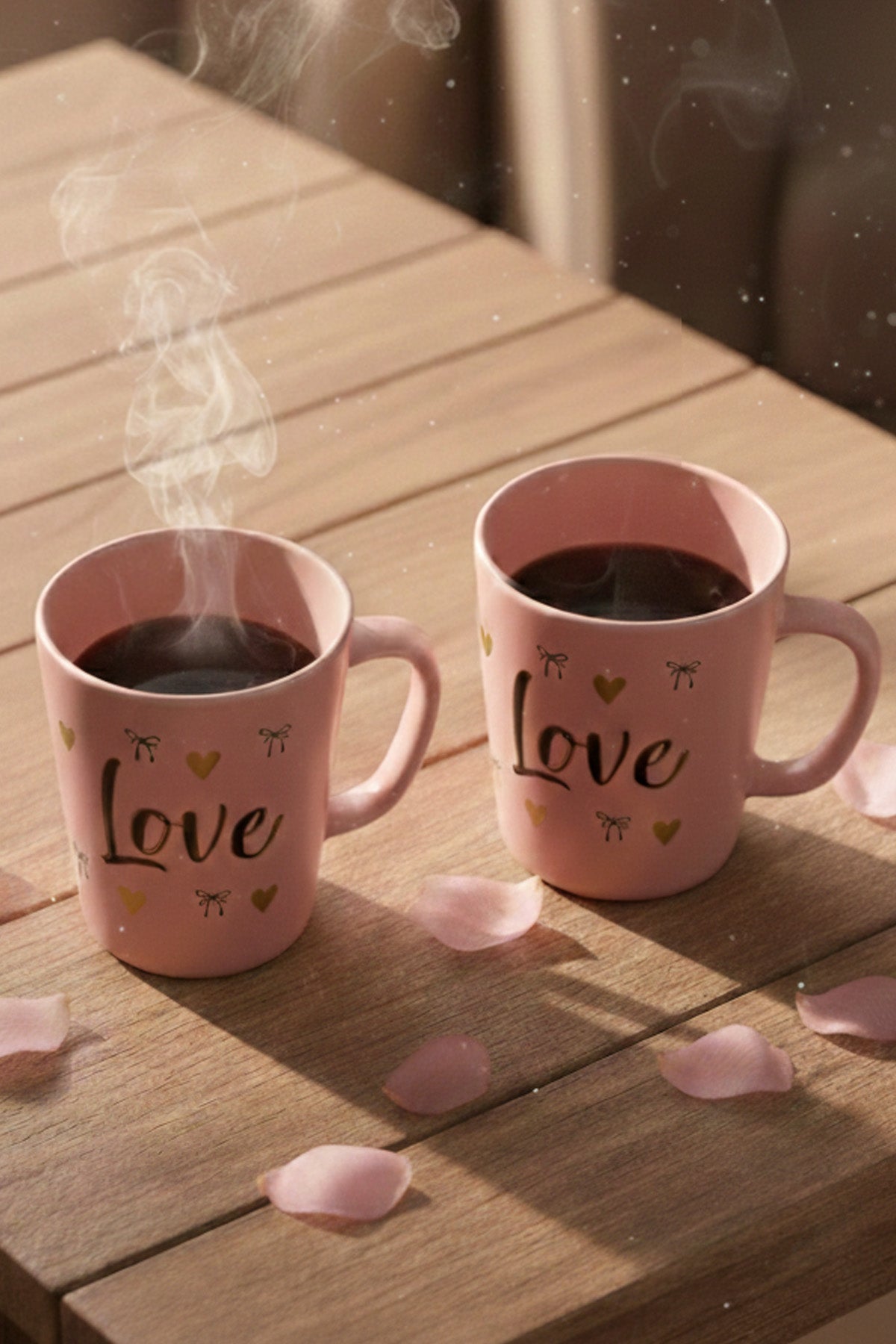 Love 2'li Kupa Seti Pembe 380 cc