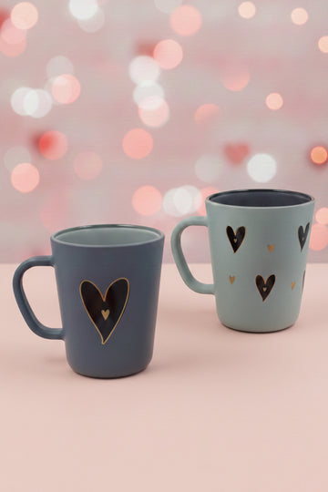 Black & Gold Love 2'li Kupa Seti 380 cc