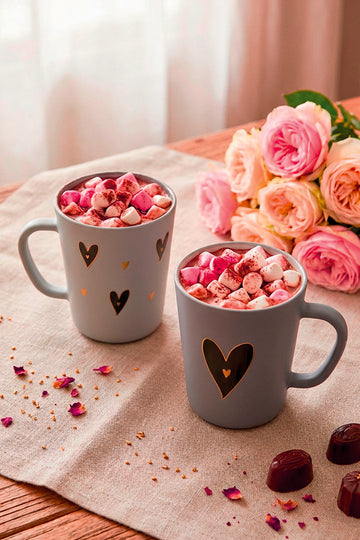 Black & Gold Love 2'li Kupa Seti 380 cc