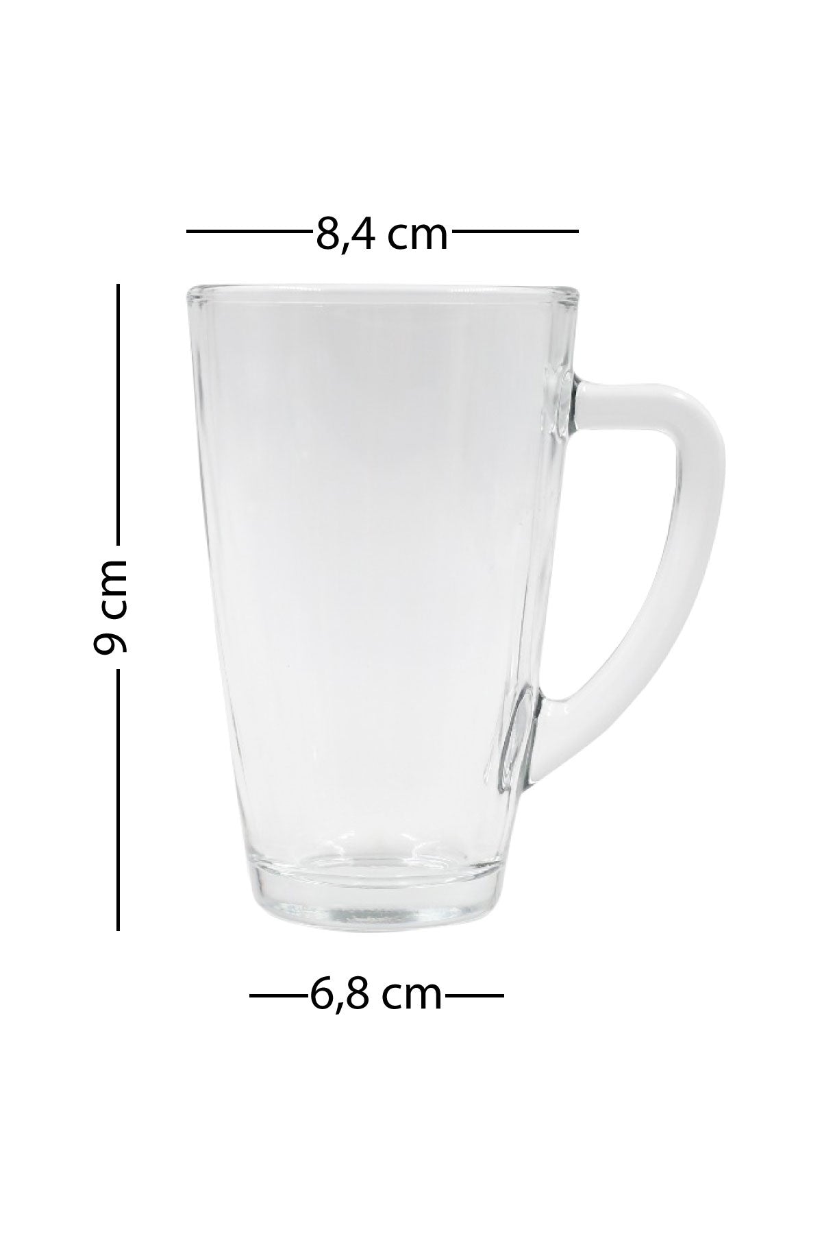 Nutcracker 2'li Kupa Seti Mavi-Kırmızı 400 cc