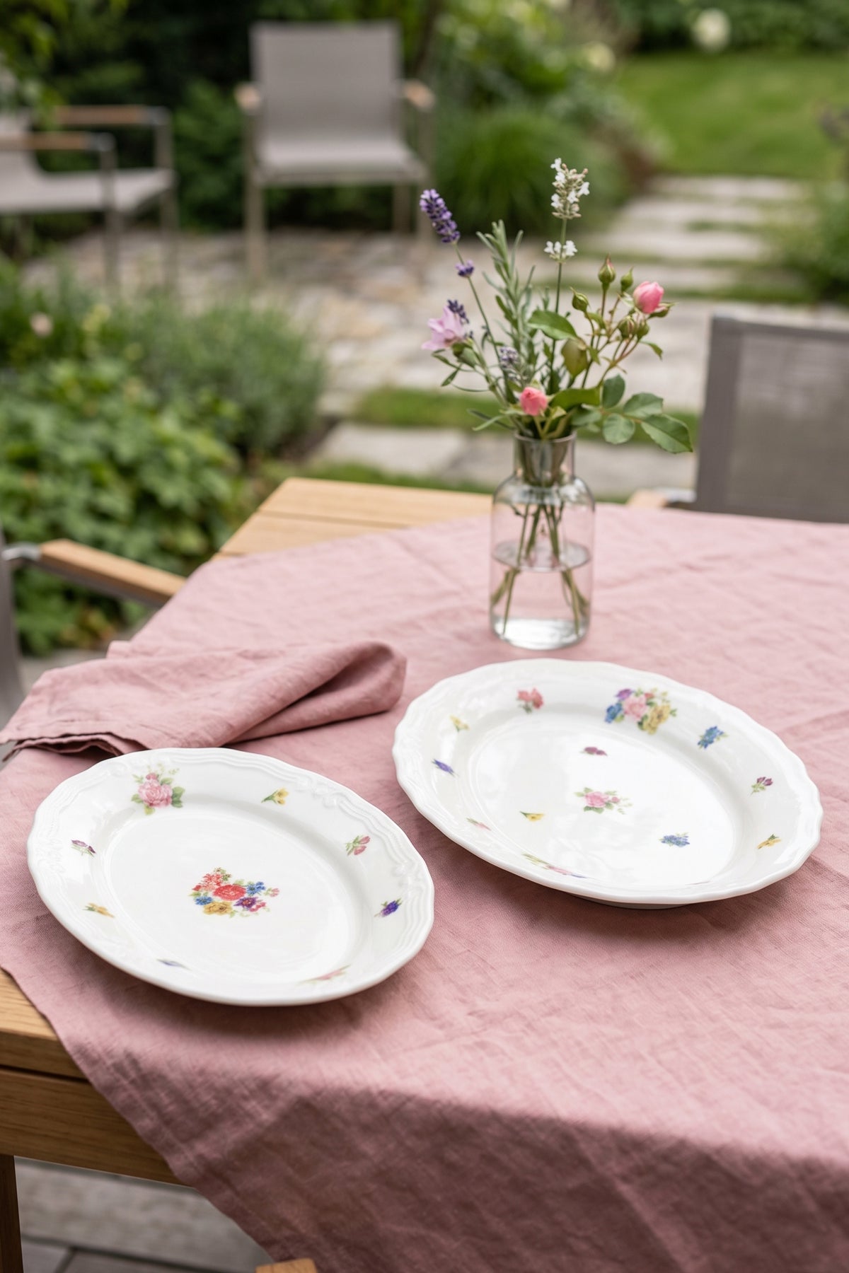 Rakle x Bengi Kurtcebe Anneanne Sofraları Porselen 2'li Kayık Sunum Tabağı Seti 26-32 cm