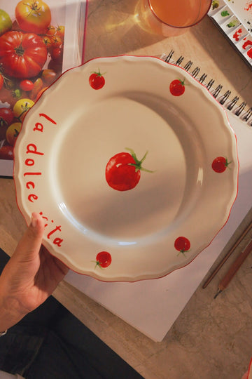 Pomodoro Stoneware 4'lü Servis Tabağı Seti 28 cm
