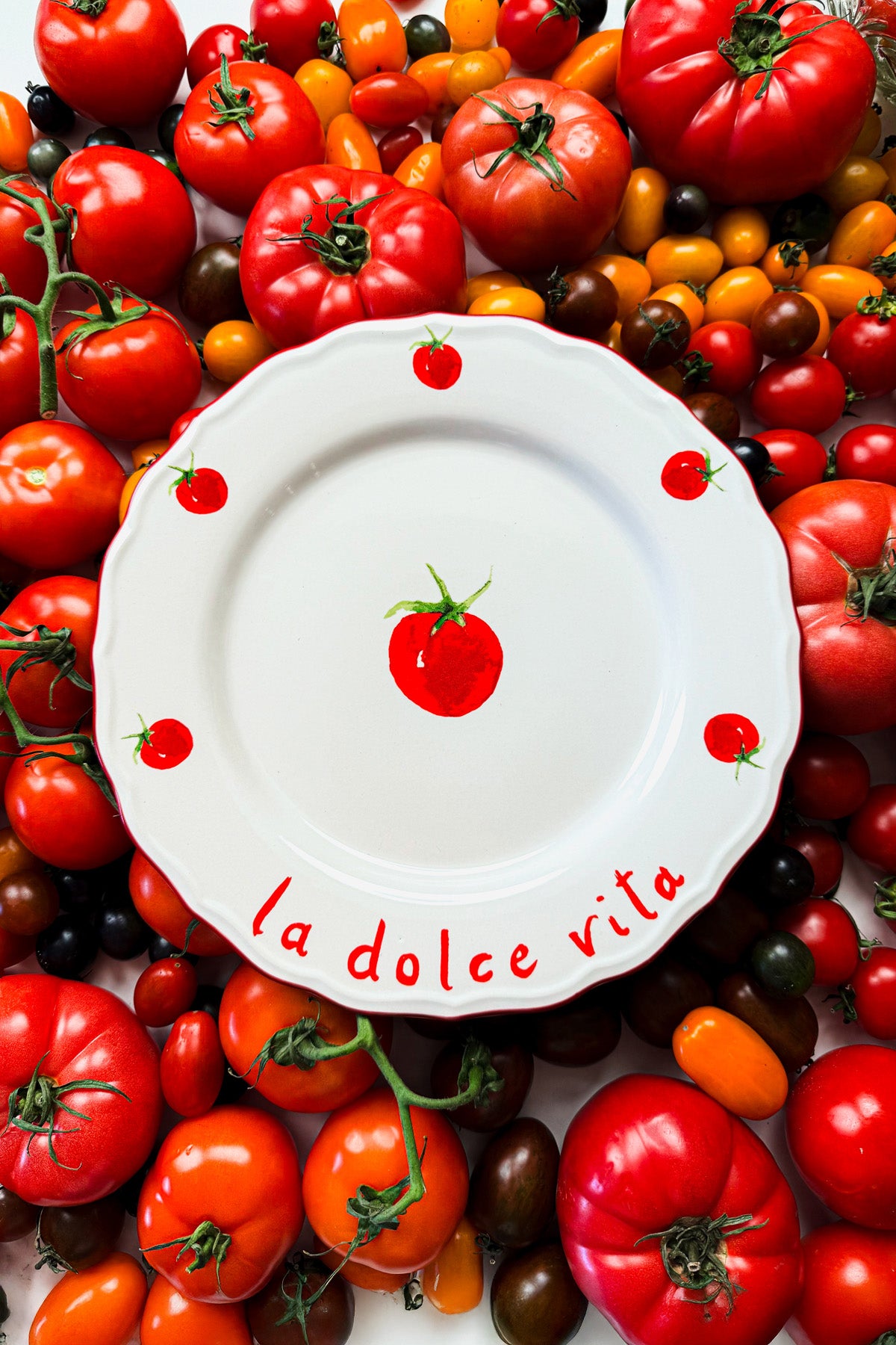 Pomodoro Stoneware 4'lü Servis Tabağı Seti 28 cm