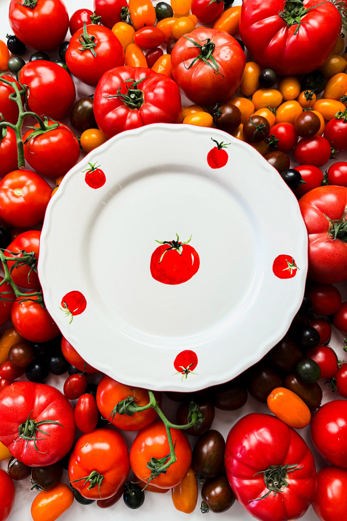 Pomodoro Stoneware 4'lü Servis Tabağı Seti 28 cm