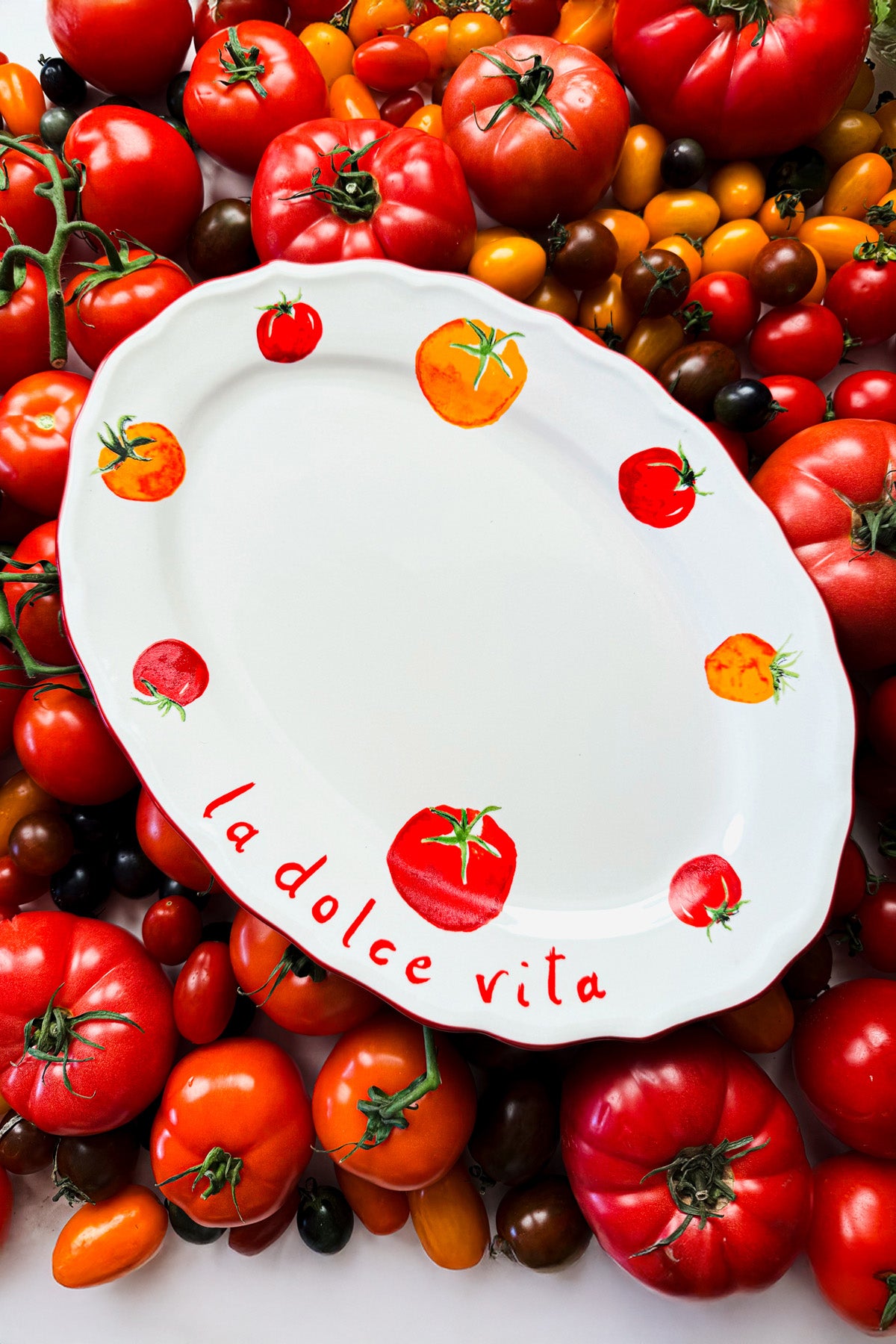 Pomodoro Stoneware Kayık Sunum Tabağı 34 cm