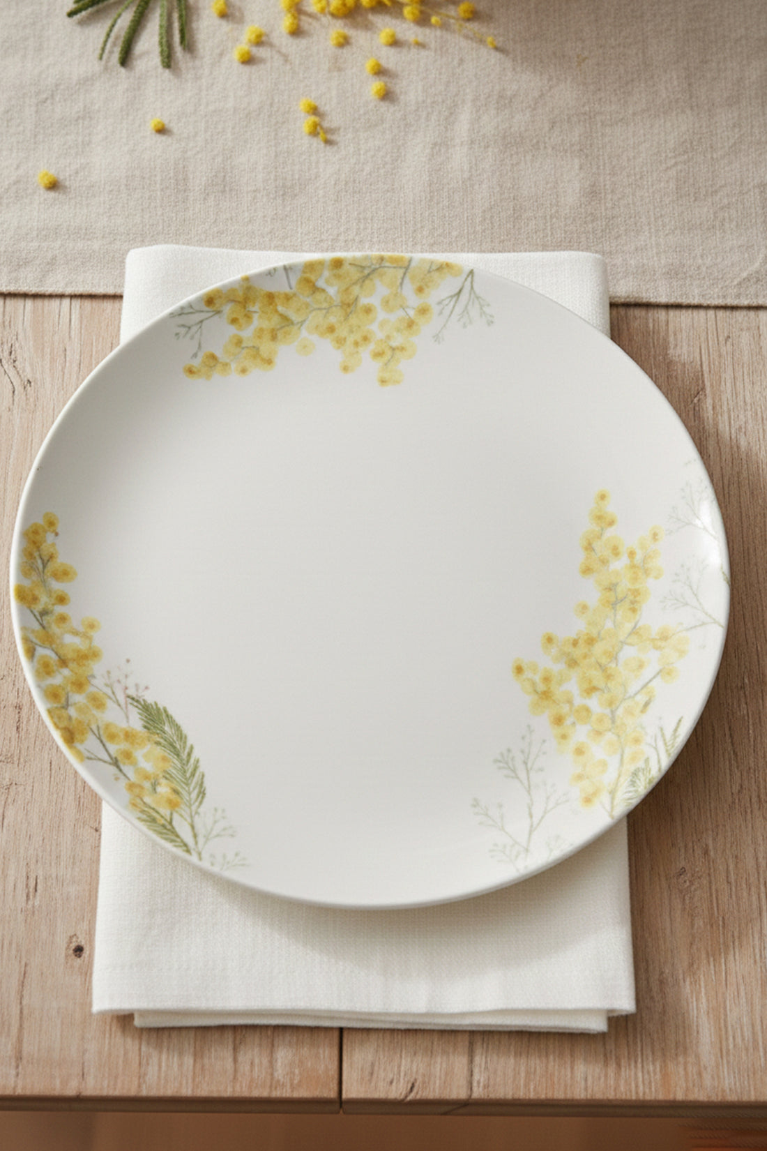 Mimosa Seramik 4'lü Servis Tabağı Seti 25,5 cm