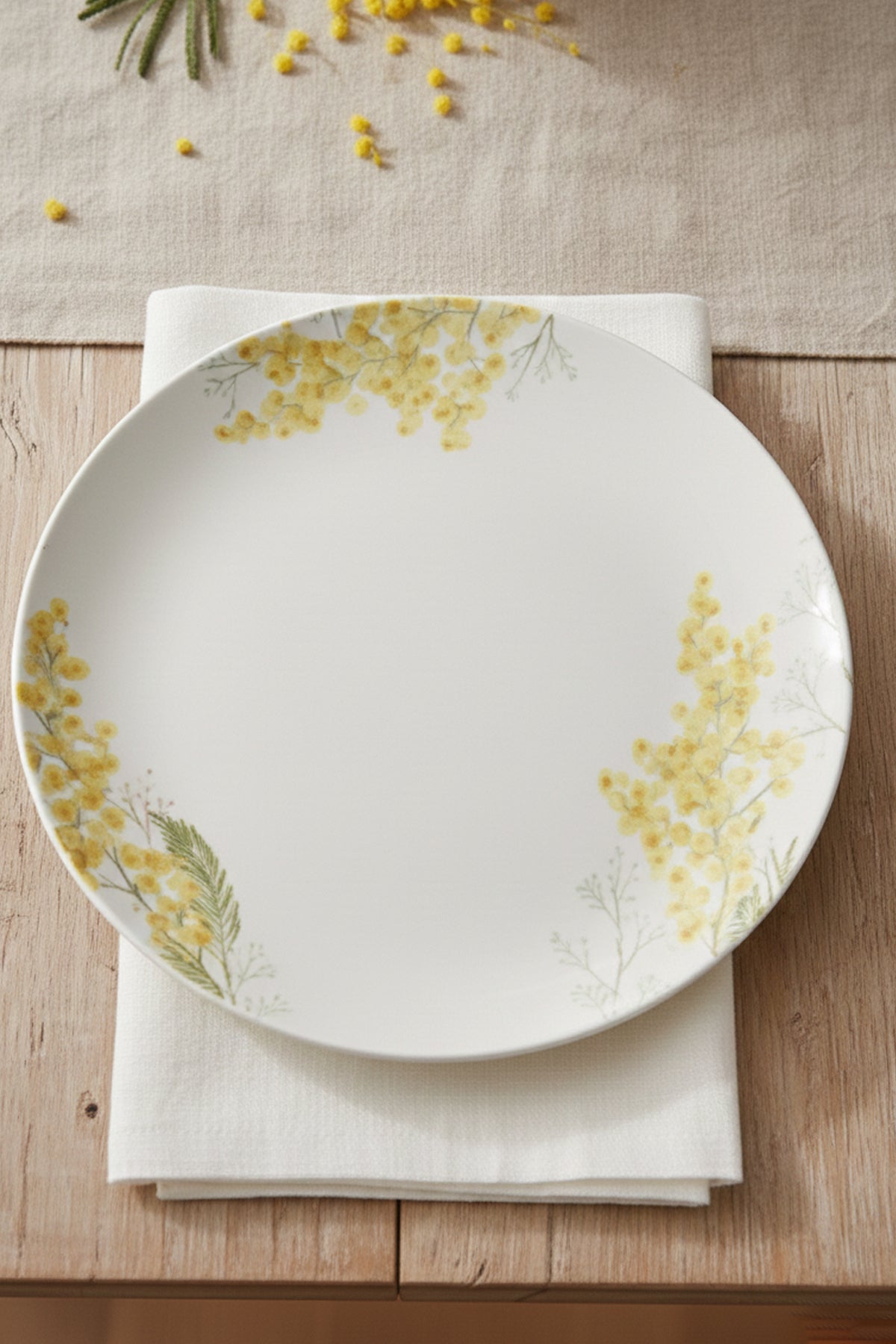 Mimosa Seramik 4'lü Servis Tabağı Seti 25,5 cm