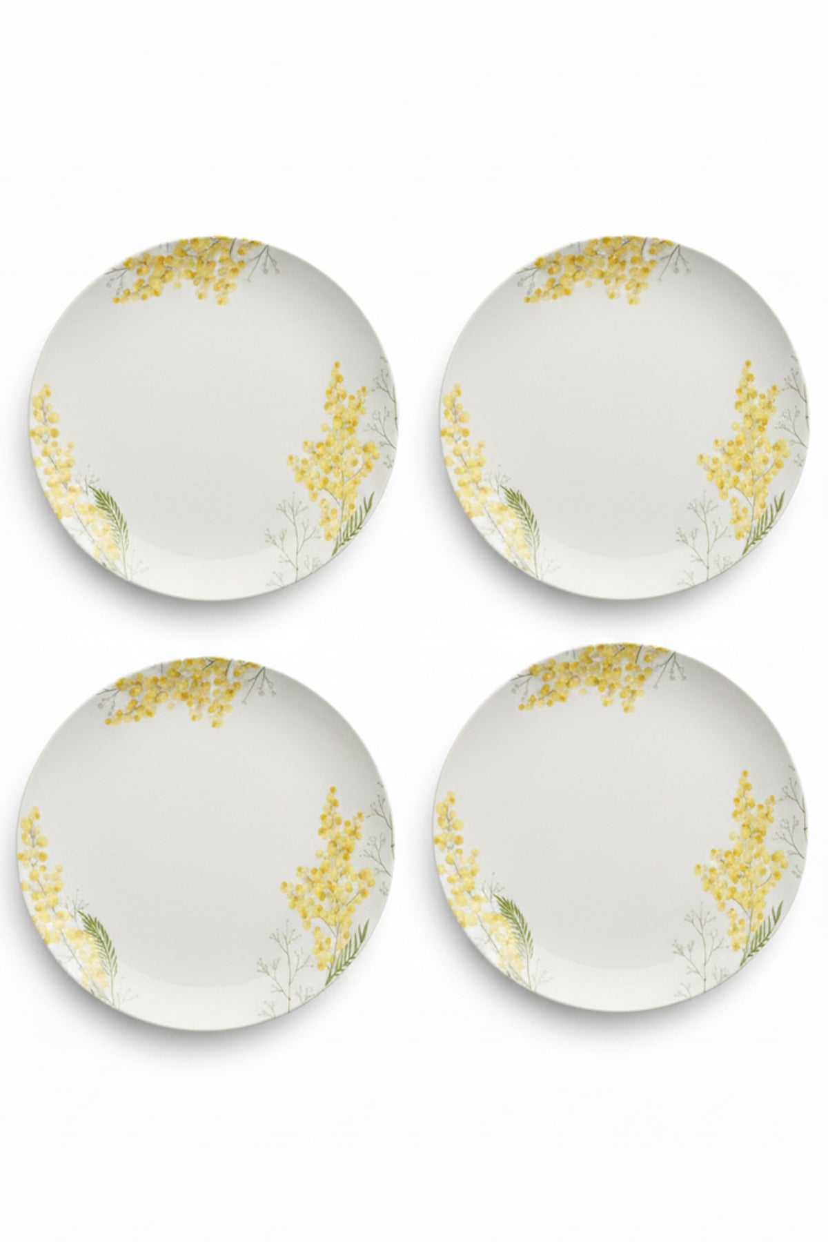 Mimosa Seramik 4'lü Servis Tabağı Seti 25,5 cm