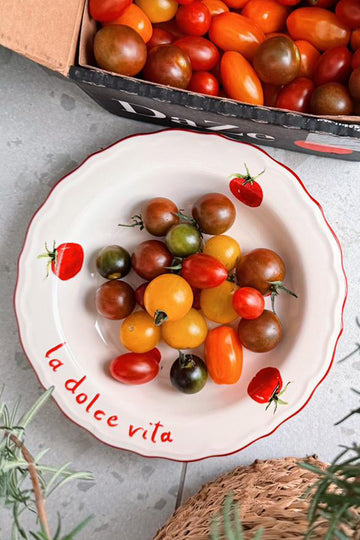 Pomodoro Stoneware 4'lü Yemek Tabağı Seti 23 cm