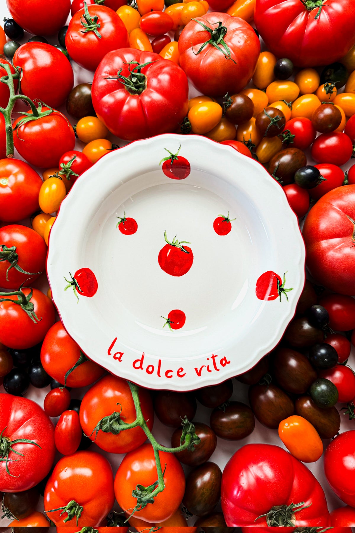 Pomodoro Stoneware 4'lü Yemek Tabağı Seti 23 cm