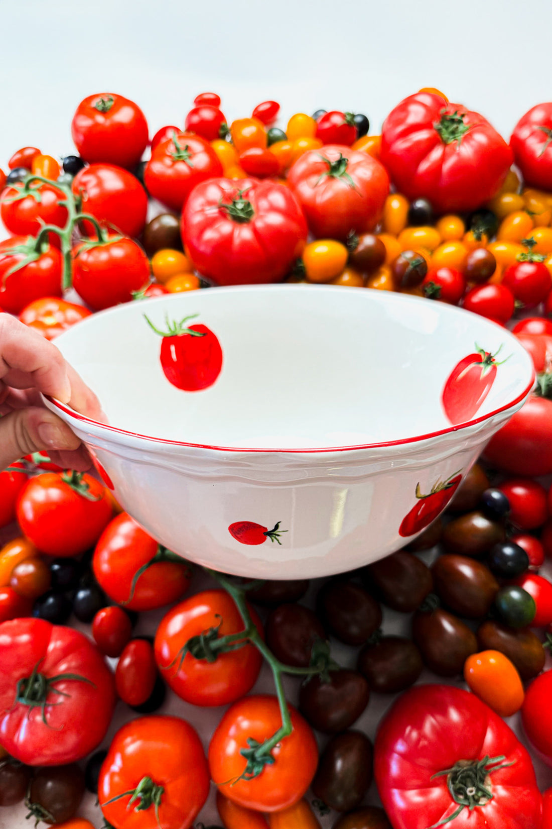 Rakle x Bengi Kurtcebe Pomodoro Stoneware Salata Kasesi 25 cm
