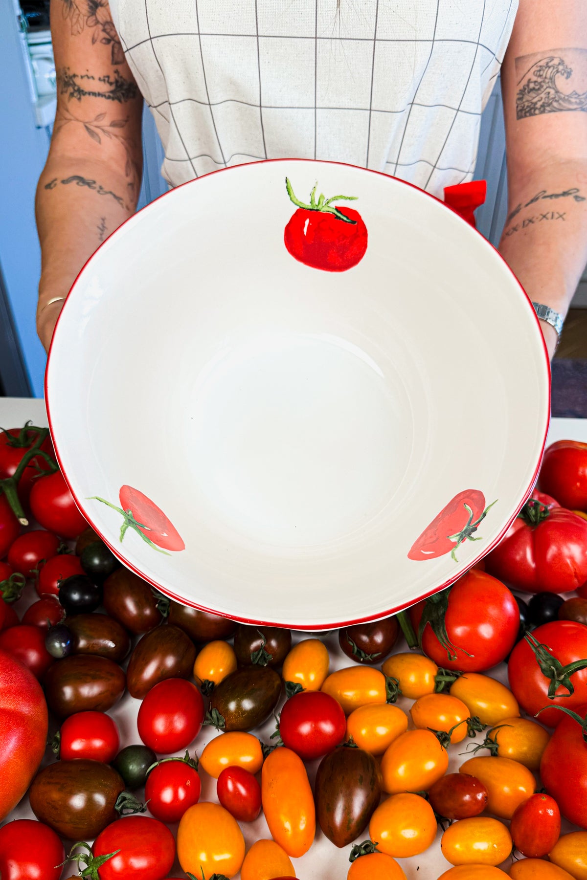 Rakle x Bengi Kurtcebe Pomodoro Stoneware Salata Kasesi 25 cm
