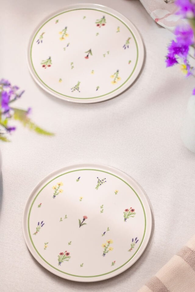 Botanical Seramik 4'lü Servis Tabağı Seti 26,5 cm
