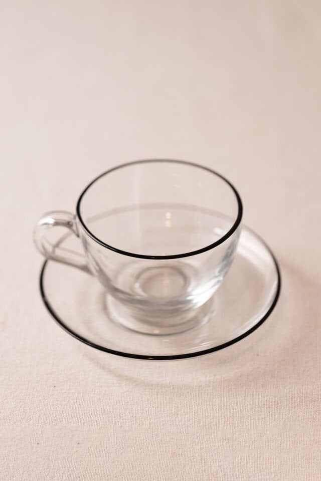 Pure Black 2'li Çay Fincanı Seti 240 cc