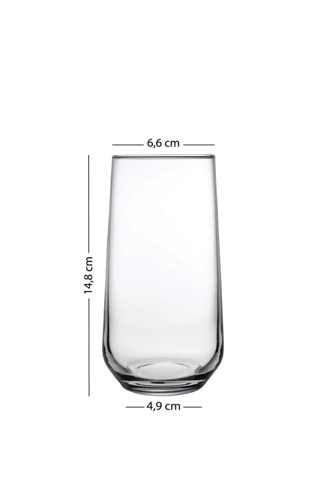New Iconic 4'lü Meşrubat Bardağı Seti Füme 470 cc