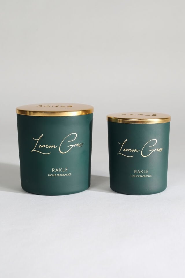 Elegant Lemon Grass Kokulu Mum Yeşil 200 gr