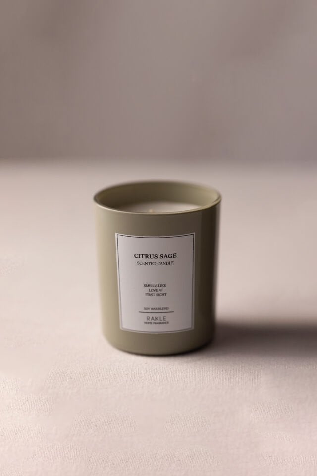 Le Jardin Citrus Sage Kokulu Mum Yeşil 120 gr